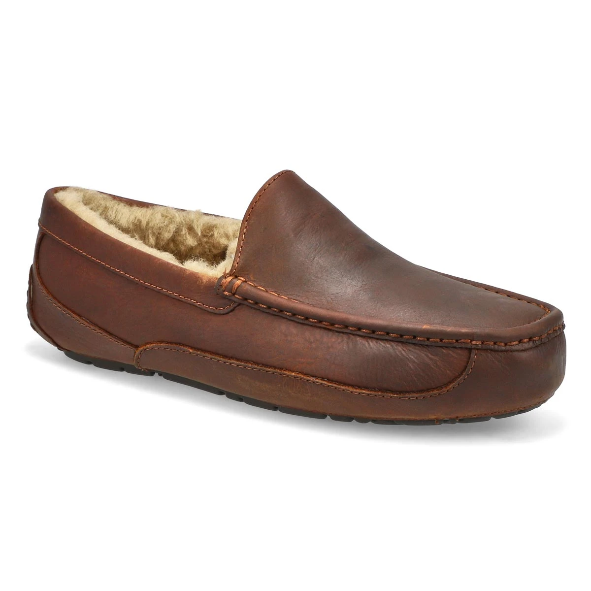UGG Men's Ascot Sheepskin Slipper - Chestnut 2 UGG Men's Ascot Sheepskin Slipper - Chestnut - Image 2