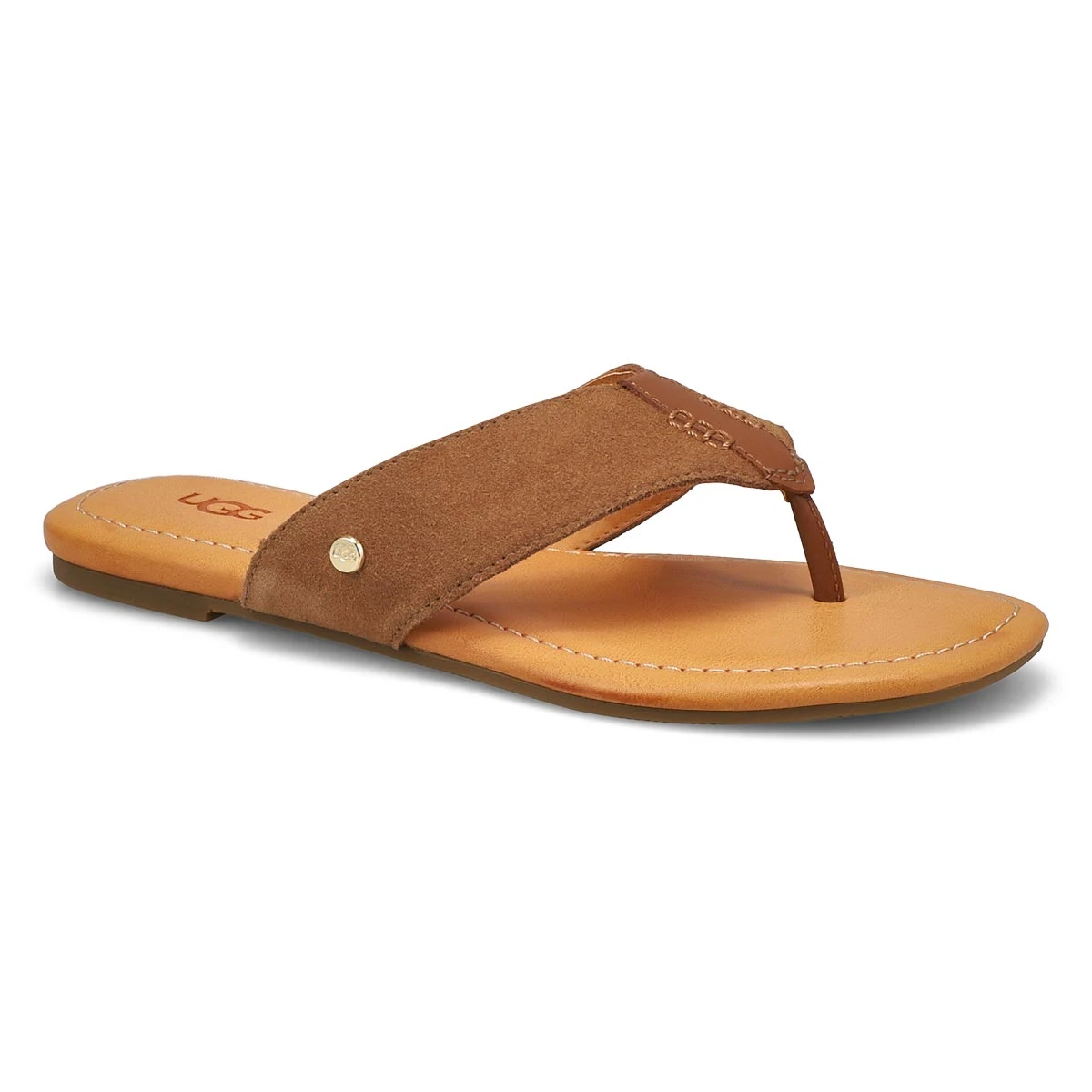 UGG Women's Carey Flip Thong Sandal - Chestnu 1 UGG Women's Carey Flip Thong Sandal - Chestnu