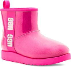 UGG Big Kids Classic Clear Mini II -Ugg ugg childrens big kids classic clear mini 2 taffy pink 1112386k typn 06683.1656432984