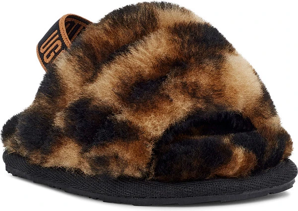 UGG Infants Fluff Yeah Slide Panther Print 1 UGG Infants Fluff Yeah Slide Panther Print