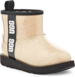 UGG Big Kids Classic Clear Mini II -Ugg ugg kids classic clear mini 2 natural black 1112386k nblc 70299.1656432983
