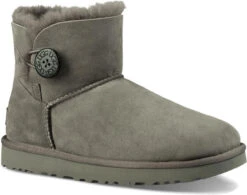 UGG Women's Mini Bailey Button II -Ugg ugg mini bailey button ii grey 1016422 grey 92049.1631549679