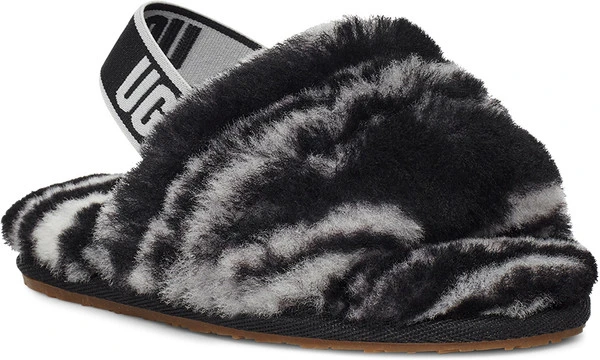 UGG Toddlers Fluff Yeah Slide Zebra