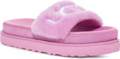 UGG Women's Laton Fur Slide -Ugg ugg womens laton fur slide wildflower fluff 1111236 wflf 36394.1646258758